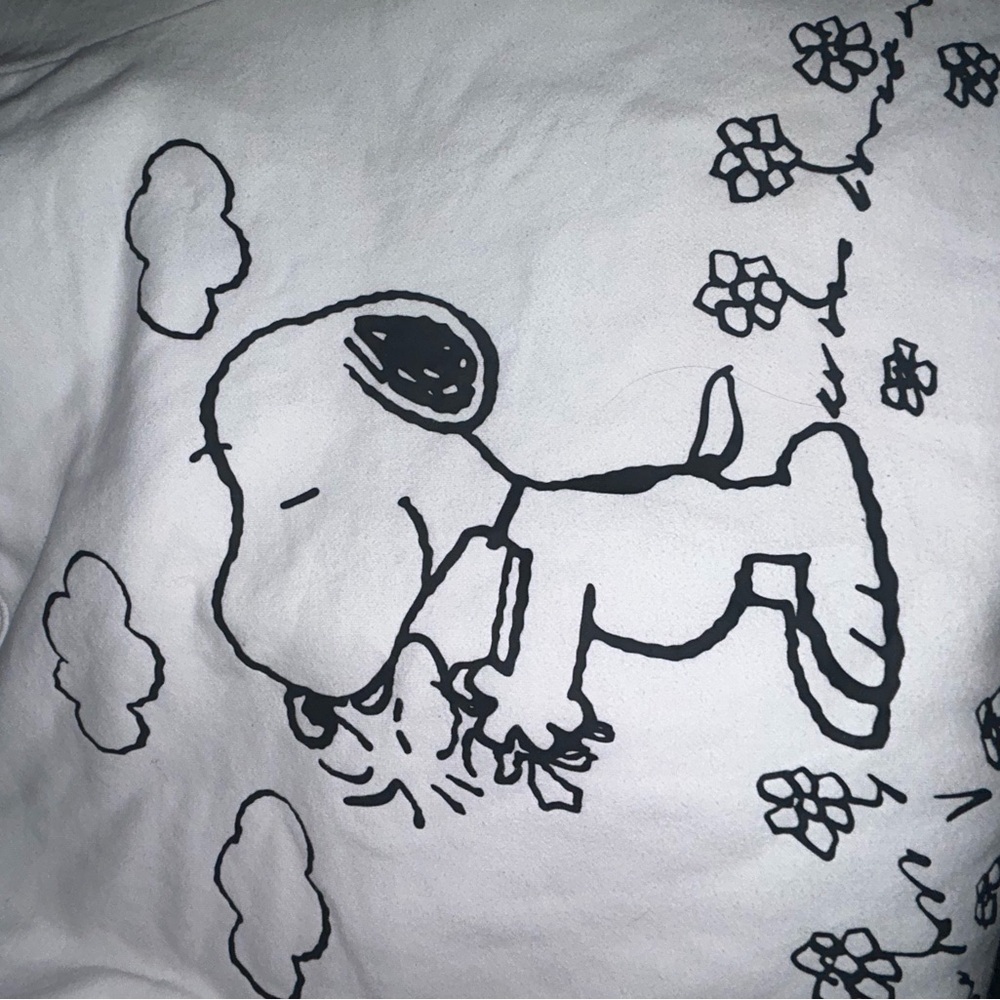 White Snoopy Graphic Tee
